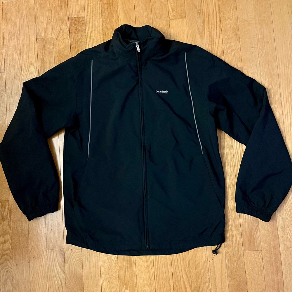 Reebok Black Windbreaker Jacket